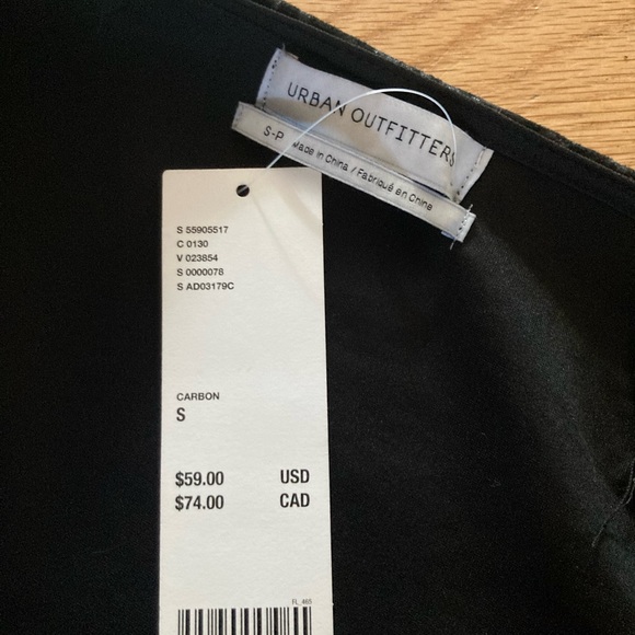 Urban Outfitters Small Strappy Back Black Dress Shimmery Print - Picture 7 of 8